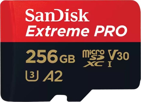 SanDisk Extreme PRO MicroSDXC 256 GB Class 10 UHS-I/U3 A2 V30 (SDSQXCD-256G-GN6MA)