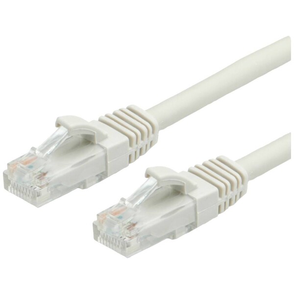 Value 21.99.0875 RJ45 sieťové káble, prepojovacie káble CAT 6A U/UTP 5.00 m sivá netienený 1 ks; 21.99.0875