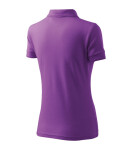 Dámske tričko Pique Polo fialové 2XL