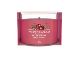 Yankee Candle Black Cherry plnená votívna sviečka v skle 37g / doba horenia: až 10h (5038581125541)