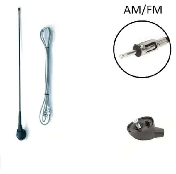 Calearo AM/FM predná anténa so zvodom / Anténa / pasívna / DIN / 41 cm