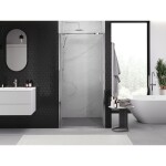 MEXEN - Exo sprchové dvere krídlové 50, transparent, chróm 817-050-000-01-00
