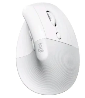 Logitech Lift for Mac biela / Ergonomická myš / bezdrôtová 2.4GHz / iba pre pravákov (910-006477)