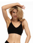 Bambusová podprsenka Bralette Black - Julimex XL