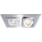 Deko Light Kardan II 110101 krúžok pre stropnú montáž LED , halogénová žiarovka GU5.3, MR 16 50 W strieborná; 110101