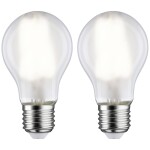 Paulmann 28924 LED En.trieda 2021 E (A - G) E27 klasická žiarovka 7 W = 60 W neutrálna biela (Ø x v) 60 mm x 106 mm 2 ks; 28924