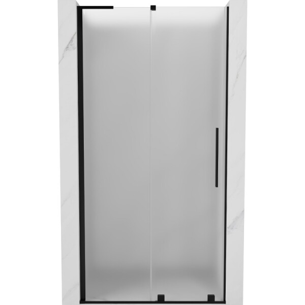 MEXEN/S - Velar L posuvné sprchové dvere 100, dekor, čierna - 871-100-003-31-66 871-100-003-31-70