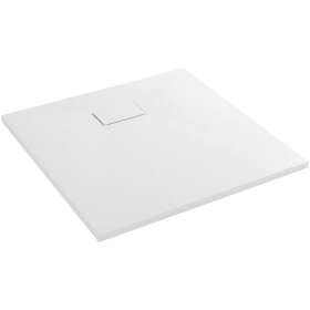 CERANO - Sprchová vanička čtvercová Gusto - SMC/minerální kompozit - strukturovaná bílá matná - 70x70x3 CER-414560