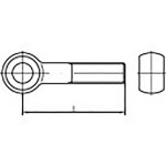 TOOLCRAFT TO-6854853 prstencová skrutka M8 130 mm DIN 444 ocel 25 ks; TO-6854853