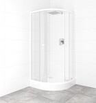 SAT - Set sprchovacieho kúta a vaničky, štvrťkruh 90x90 cm Multi Basic SIKOBKMUS90CH0 SIKOBKMUS90CH0