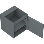 MEXEN/S - Rivel kúpeľňová skrinka pod umývadlo 45, 1 dvierka, reliéf, grafit mat 91A21-04547-1-BF66