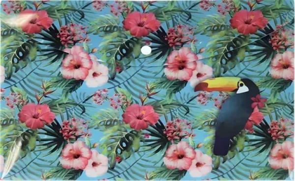 HAPPY SPIRIT Zložka s cvokom A4 Tropical / Zložka / A4 / cvokové zapínanie / 33 x 23,5 cm (0400506)