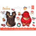Vykrajač soba a Santa Clausa 8 cm - Decora - Decora