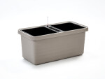 Plastia Samozavlažovací veľkoobjemový truhlík Berberis DUO taupe 80 cm