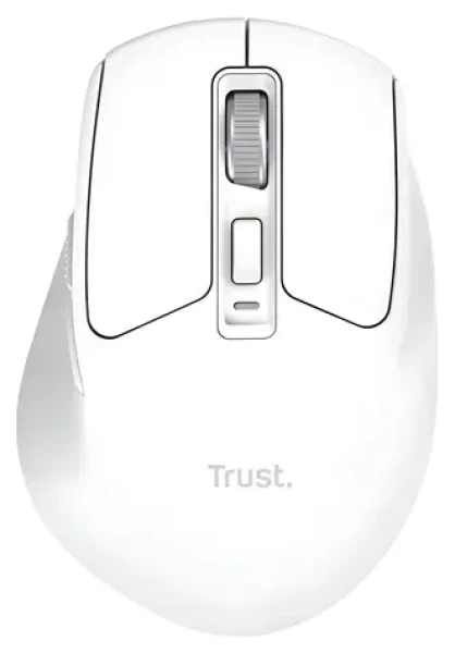 Trust Niven Comfort biela / Myš / bezdrôtová / dobíjacia batéria / USB + Bluetooth / 3200 DPI (26022)