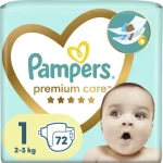 Pampers Premium Care 2-5 kg (72ks) / Plienky / Veľkosť 1 (2-5 kg) (8006540858073)
