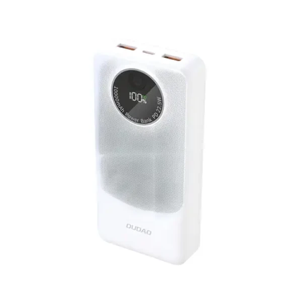 Dudao K12Pro 20000mAh biela / Powerbanka / PD 22.5W / USB-A / USB-C