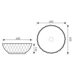 KERRA - Umývadlo na dosku KR-33 5907548123138