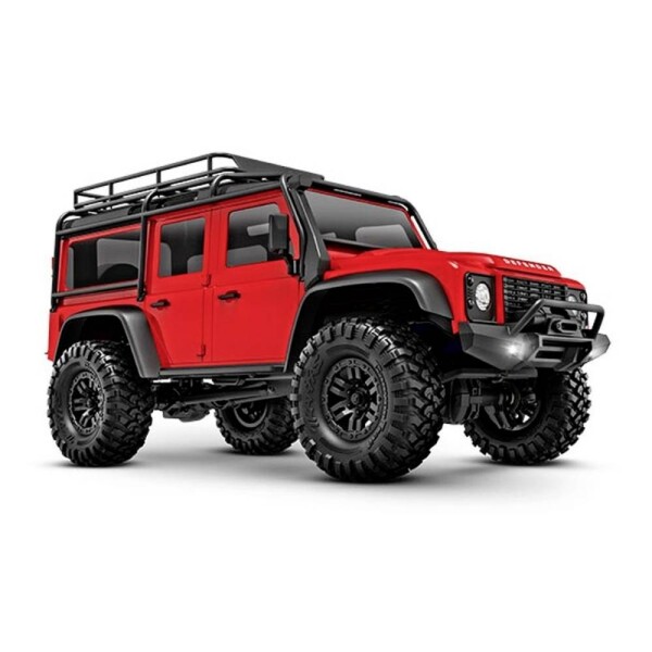 Traxxas TRX-4m LR Defender 4x4 komutátorový 1:18 RC model auta elektrický crawler 4WD (4x4) RtR 2,4 GHz; TRX-97054-1RED