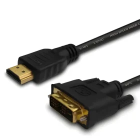 Kábel HDMI (M) - DVI 18+1 (M) CL-139 / Video kábel / 1,8 m / Pozlátené konektory (SAVIO CL-139)