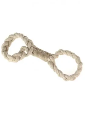 AnimALL Hračka Preťahovadlo jutovo-bavlnenej osmička 35 cm (110315)