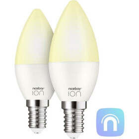 Niceboy ION SmartBulb AMBIENT E14 (2 ks)/LED/E14/5.5W/470 lm/2700-6500K/Wi-Fi (SA-E14-set)