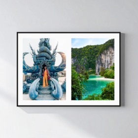 Personalizovaný magický fotobilder v ráme – 50 × 70 – koláž fotografií