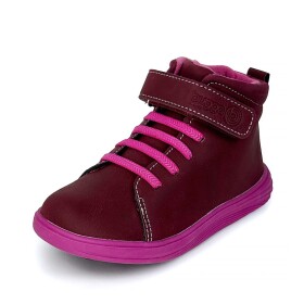 Dievčenské celoročné barefoot topánky Bugga KAMA Burgundy B00200-07 - 32