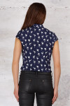 Košele Infinite You M061 Navy Blue Flamingos XL