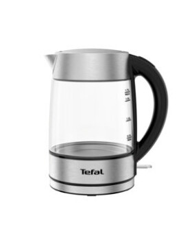 Tefal Glass KI772D38 strieborná / rýchlovarná kanvica / 2200 W / 1.7 l / nerez. oceľ (KI772D38)