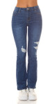 Sexy Highwaist Wide Leg Jeans in Used Look denimblue