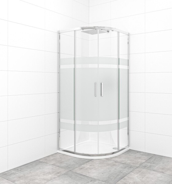 Sprchovací kút štvrťkruh 80x80 cm SAT TEX SATBKTEXS80CRS SATBKTEXS80CRS