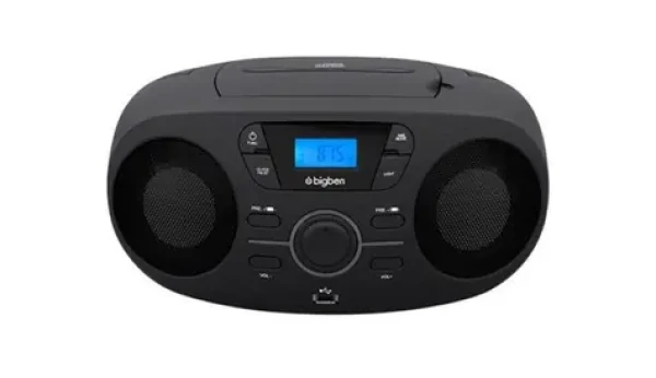 BigBen CD61NUSB čierna / Prenosný CD prehrávač / MP3 / FM / 6 x LR14 (8bcd61nusb)
