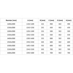 MEXEN/S - Lunar L sprchové dvere krídlové ľavé 140, transparent, nikel kartáčovaný 834SL-140-050-97-00-L