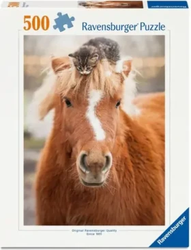 Ravensburger 120019015 Poník a mačiatko 500 dielikov