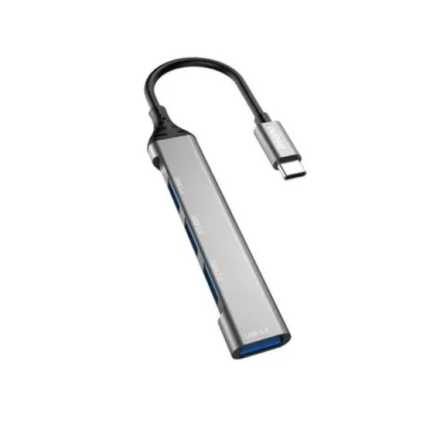Dudao HUB A16T 4v1 / USB-C / 4X USB-A / 6.3 cm / čierna (134924)