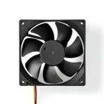 Nedis DCFAN9225BK čierna / Ventilátor / DC / 92 mm / 3-Pin / 26.7 dBA (DCFAN9225BK)