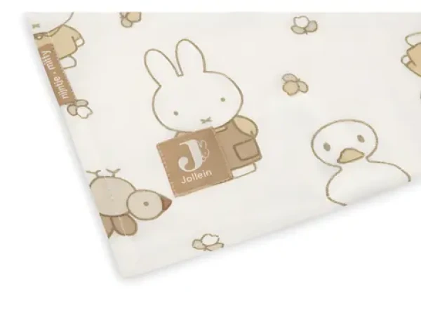Jollein Miffy Family Farm 115 × 115 cm / Zavinovacie plienky / 2 ks / 100% bavlnený mušelín (535-852-68156)