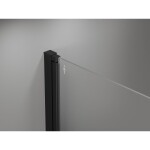 MEXEN - MIST vaňová zástena 60x150 cm 6mm 1-s, čierna, číra 8A9-060-001-70-00