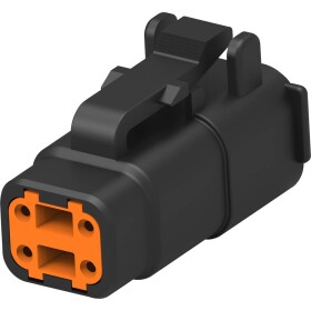 TE Connectivity zásuvkové púzdro na kábel DTMH Počet pólov 4 DTMH06-4SA 1 ks; DTMH06-4SA