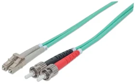 Intellinet modrá / Optický kabel LC/ST / Multimode OM3 / 2 m / LSZH plášť (751001)
