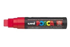 POSCA PC-17K červená / Akrylový popisovač / hrot dláto / šírka stopy 15 mm (186321)
