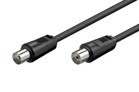 OEM anténny kábel IEC MF 75 Ohm čierna / Anténny kábel / 7,5 m (11.92.4467)