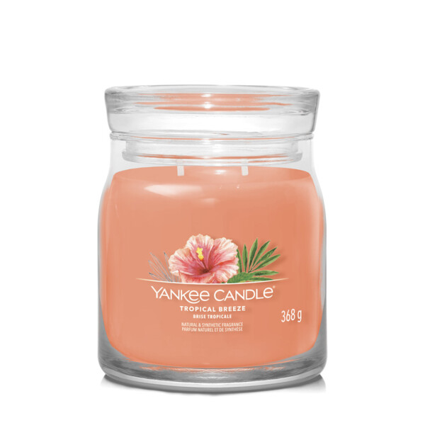 Yankee Candle Signature Tropical Breeze stredný pohár 368g / doba horenia až: 50 h (5038581128900)