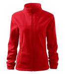 Bunda fleece dámska červená XL