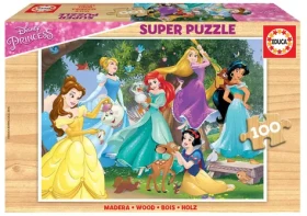 Educa Drevené puzzle Disney Princezné