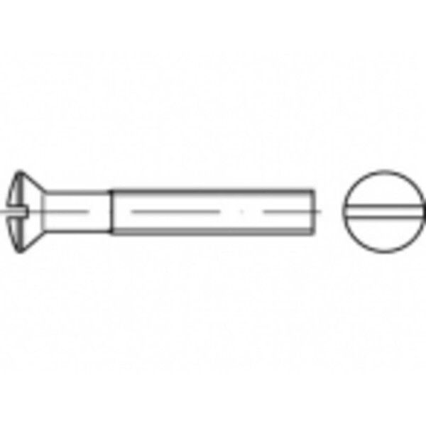 TOOLCRAFT TO-5392590 skrutky so zápustnou šošovkovou hlavou M4 10 mm drážka ocel glavanizované zinkom 200 ks; TO-5392590