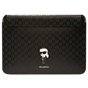 Karl Lagerfeld Saffiano Monogram Ikonik čierna / Púzdro pre notebook 14" (KLCS14SAKHPKK)