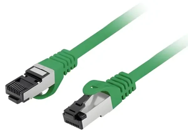 Lanberg CAT8.1 S/FTP CU 2m zelená / Patch kábel / LSZH / Fluke Passed (PCF8-10CU-0200-G)