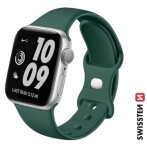 Swissten Silikónový remienok pre Apple Watch 42/44/45/49mm zelená (46000116)